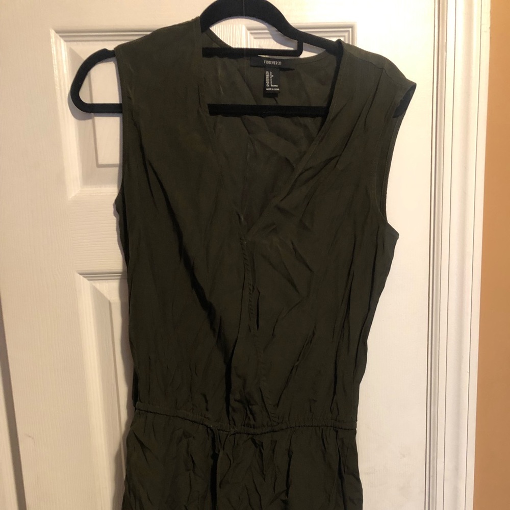 Green shorts romper